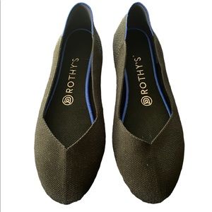 Rothys  faux women’s black ballet flats W8.5